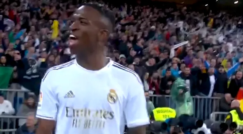 Vinicius, în cartea de istorie a fotbalului spaniol, după primul său gol în „El Clasico”. Brazilianul a dărâmat recordul lui Leo Messi | VIDEO