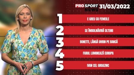 ProSport News | E greu cu femeile. Dario Bonetti, lângă Dusan Uhrin pe bancă. Cele mai importante știri ale zilei | VIDEO