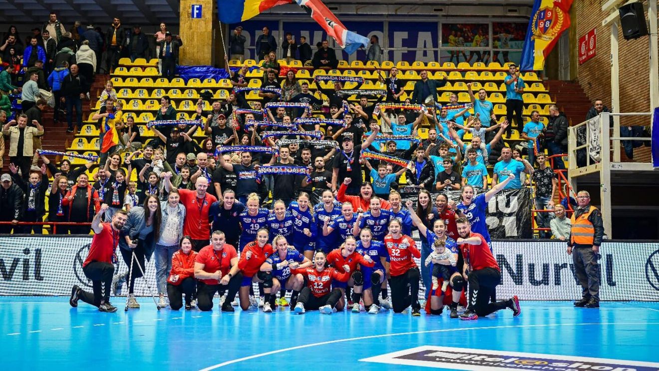 Victorie extraordinară a lui SCM Râmnicu Vâlcea în EHF Europan League, obținută imediat după despărțirea de antrenor! Maghiarele de la DVSC Schaeffler nu au făcut față în „Sala Traian”