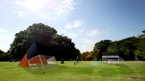 SUPER FOTO** Inovație japoneză! Ce utilitate a găsit un arhitect pentru porțile de fotbal