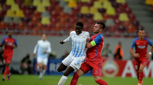 GOLubovic n-a fost de ajuns. Steaua – FC Zurich 1-1. Lovitura lui Kone a anulat primul moment bun al bosniacului și vicecampioana rămâne ultima în Grupa L