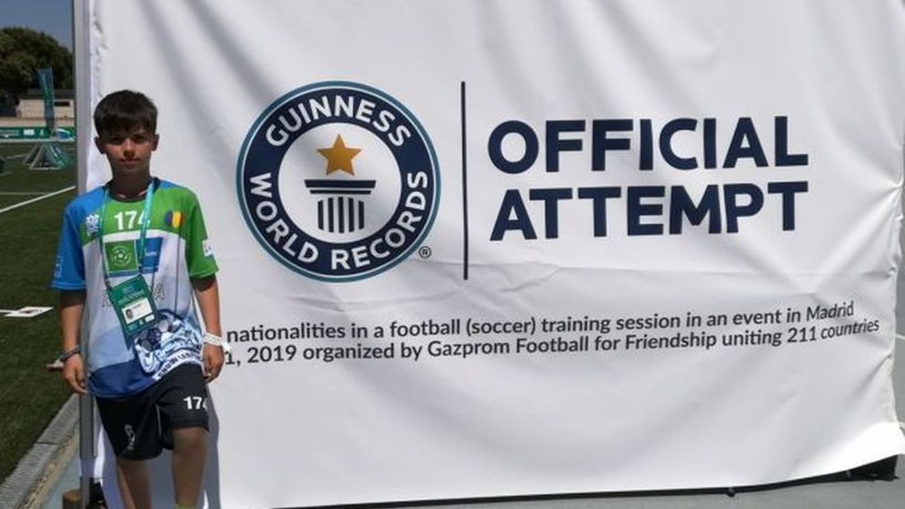 Vlad Stancovici, un tânăr fotbalist român, a intrat în cartea recordurilor