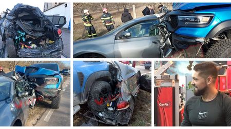 VIDEO șocant | Preparatorul fizic al unei echipe din Liga 2 a văzut moartea cu ochii! Un băiat de bani gata s-a urcat cu o mașină ”monstru” peste el și i-a provocat răni grave. E internat la spital cu multiple fracturi
