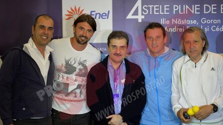 Pregătiri pentru show la fileu marca "4 Stele Pline de Energie": "Va câștiga sportul" a dat asigurări Ilie Năstase. FOTO