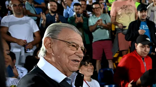 Imagini emoționante cu Emeric Ienei! Legendarul antrenor stelist, în vârstă de 86 de ani, a venit în baston la stadion pentru a urmări pe viu meciul FC Bihor Oradea – FCSB, din Cupa României | FOTO&VIDEO