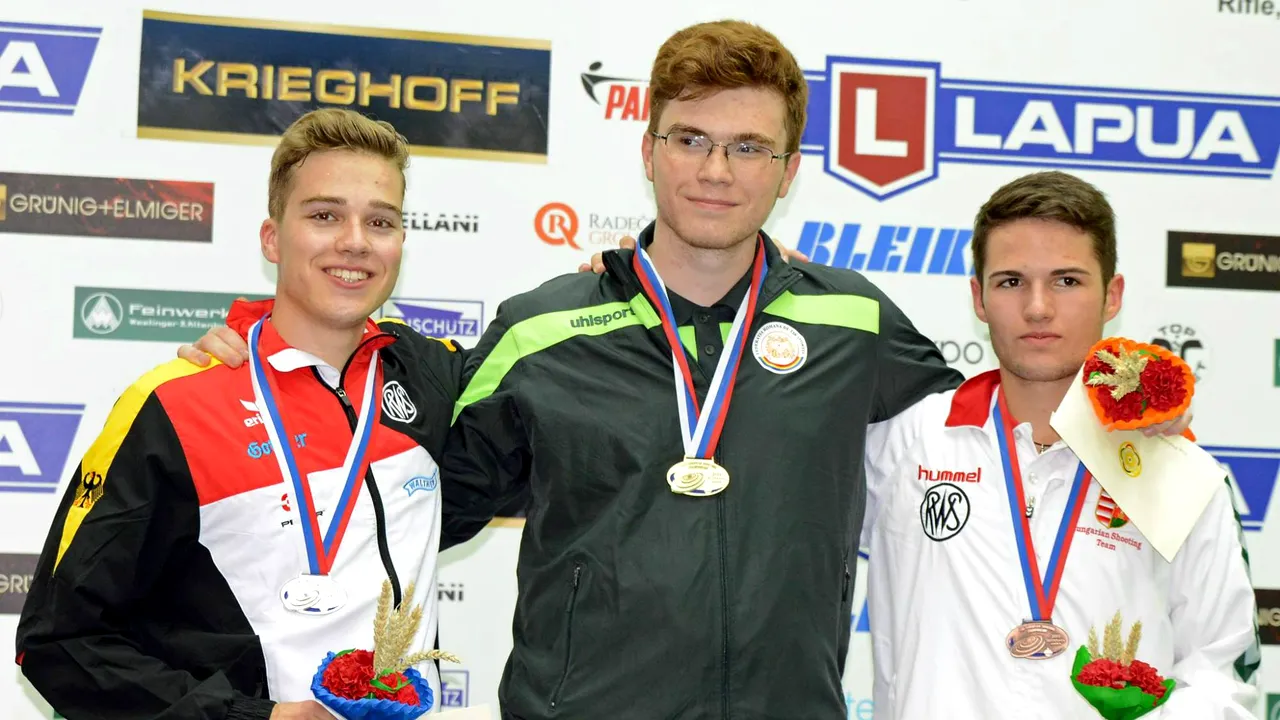Dragomir Iordache, campion european de juniori la tir sportiv, cu record mondial și european