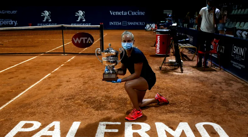 S-a încheiat turneul WTA de la Palermo! Cine este surprinzătoarea câștigătoare a primei competiții feminine de tenis după întreruperea din martie
