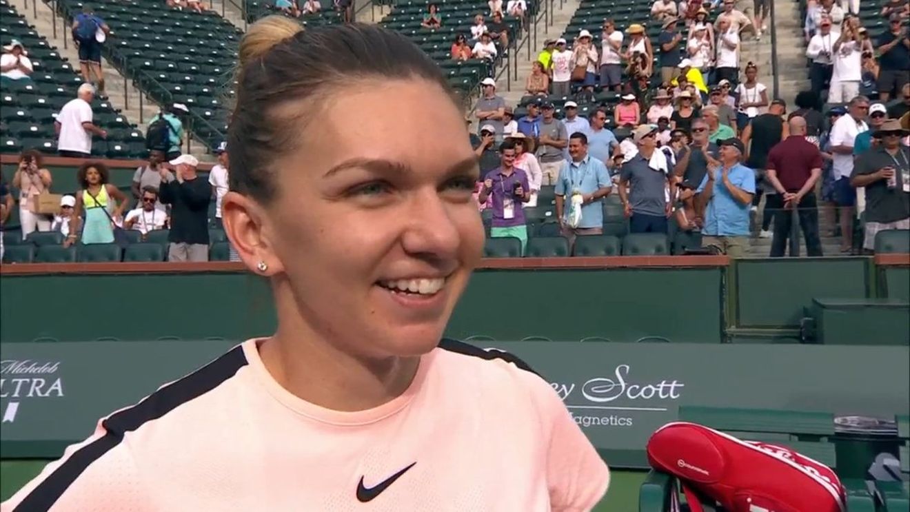 A revenit, a câștigat, a pus presiune pe Wozniacki și a făcut un pas important spre apărarea numărului 1 mondial. Prima reacție a Simonei Halep după victoria din meciul inaugural de la Indian Wells