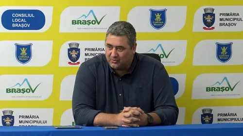 Corona Brașov, buget diminuat spre surprinderea lui Alexandru Dedu: „Acest club are posibilități imense, acum depinde de comunitate”