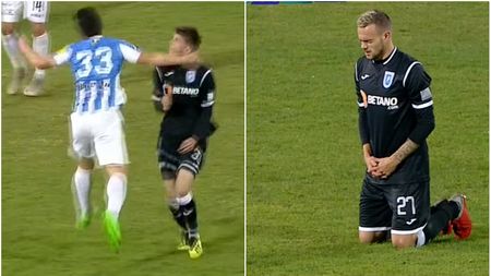 Declarația cutremurătoare a lui Mihăilă, despre accidentarea din meciul cu Poli Iași: "De atunci nu îmi mai aduc aminte nimic". Ce a făcut Rus în seara în care l-a accidentat pe jucătorul oltenilor