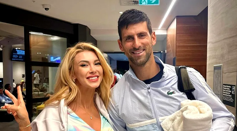 „Singurul și unicul”. Andreea Bălan, în extaz în culisele de la Australian Open, după ce s-a fotografiat cu Novak Djokovic. FOTO