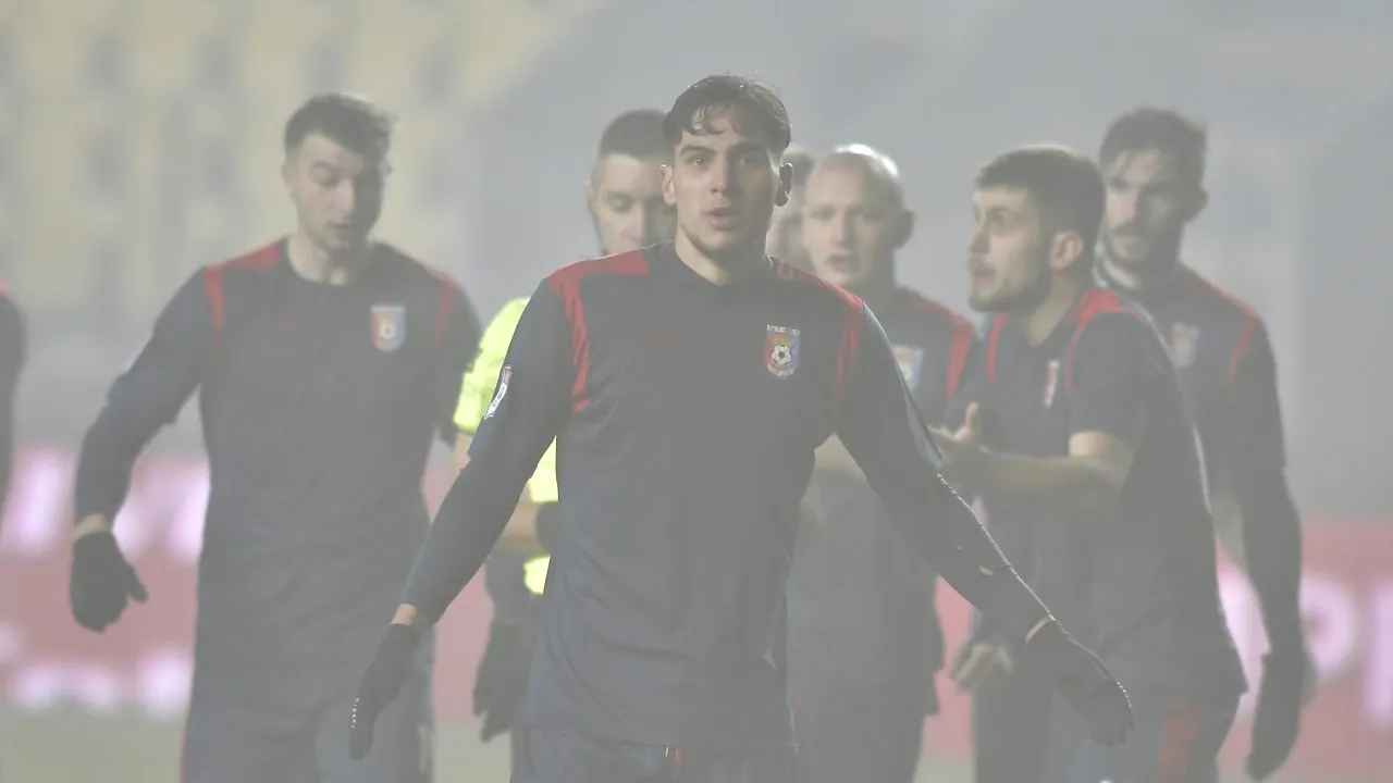 Căpitanul Chindiei, acuze la adresa arbitrajului: „Au dat gol după un aut clar al nostru! A pierdut echipa mai bună”