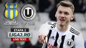Unirea a avut altă atitudine, iar ”U” Cluj pleacă doar cu un punct de la Slobozia. Ardelenii au încasat primele goluri în acest an