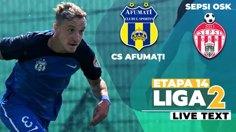 CS Afumați are încă o revenire spectaculoasă, dar de această dată obține doar remiza contra Sepsi OSK. Covăsnenii s-au crezut prea devreme învingători și ratează șansa de a urca pe podium