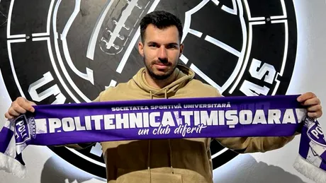 Poli Timișoara a semnat cu un nou jucător care nu mai avea echipă din vară. ”Îmi doresc din tot sufletul să facem suporterii fericiți”