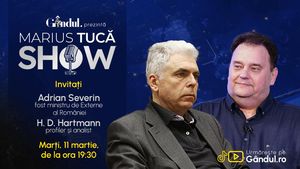 Marius Tucă Show începe marți, 11 martie, de la ora 19.30, live pe Gândul. Invitați: av. Șerban Moga, av. Christiana Mondea, Adrian Severin, H.D. Hartmann