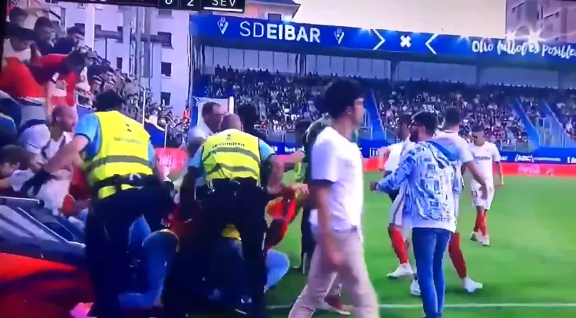 VIDEO | Tribuna stadionului a cedat cu fanii! Momente de groază în Eibar - Sevilla