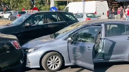 „Putea să facă infarct dacă el cobora”. Ce s-a întâmplat, de fapt, în accidentul rutier în care Gigi Becali și mașina sa au fost loviți de o femeie