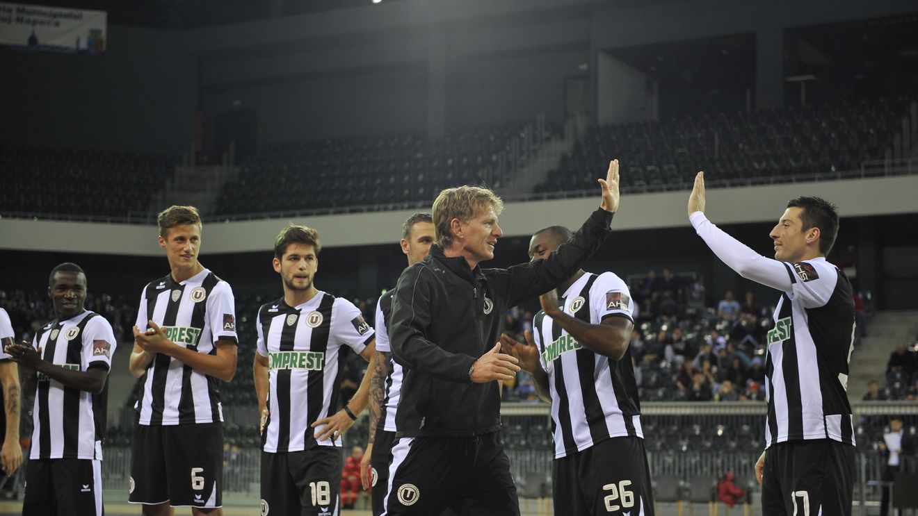 Posibila trecere a lui Reghecampf în conducerea lui "U" Cluj prinde contur. Munteanu: "Orice investitor e bine venit". FOTO | Ardelenii și-au prezentat lotul într-un meci caritabil