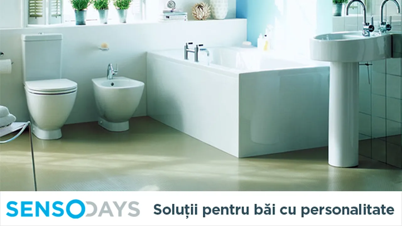 (P) SensoDays va propune solutii de amenajare pentru o baie personalizata!