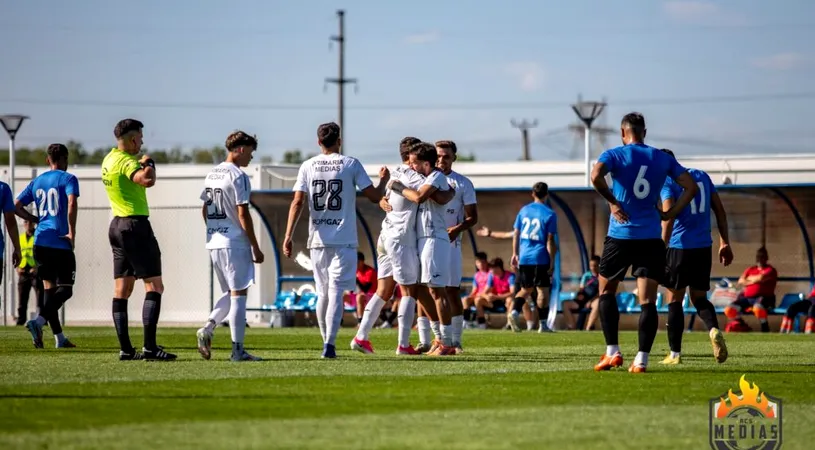 ACS Mediaş continuă să subordoneze Inter Stars Sibiu. Echipa lui Cosmin Vâtcă a trecut fără probleme de rivala județeană și merge mai departe în Cupa României