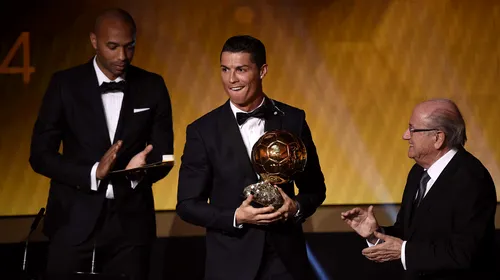 VIDEO | Cum s-a bucurat Ronaldo pentru câștigarea celui de-al treilea Balon de Aur din carieră. Reacția lui Henry, de milioane