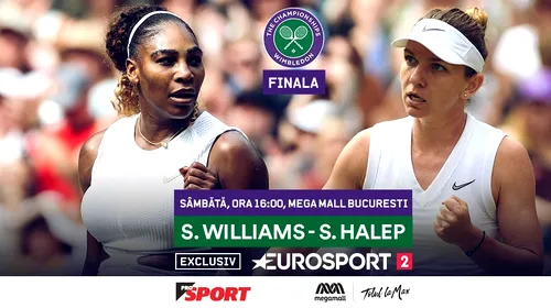 O legendă a tenisului a prefațat finala Wimbledon 2019, Simona Halep – Serena Williams: „Dacă o miști de două ori, nu mai ajunge la minge”