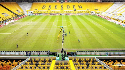 Devotament maxim!** Fanii lui Dynamo Dresda au cumpărat toate cele 32.066 de bilete, în ciuda faptului că meciul favoriților s-a jucat cu porțile închise