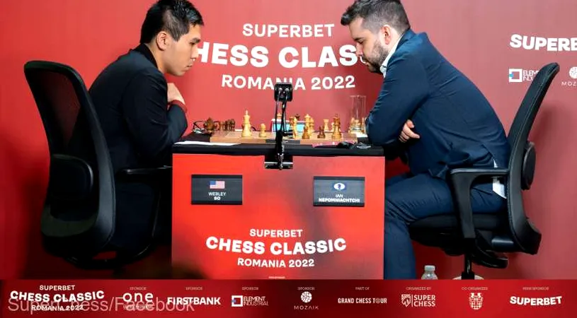 S-au încheiat și meciurile de duminică! Americanul Wesley So este lider la Superbet Chess Classic Romania 2022