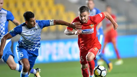 Rezultat șocant înregistrat încă din prima etapă a noului sezon al Ligii 3.** FCSB 2 a câștigat cu 10-2 la Tulcea, cu Delta. Daniel Benzar a înscris de cinci ori