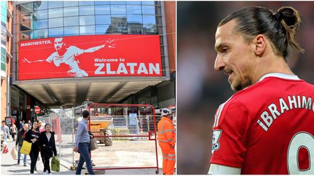 "Regele" Zlatan a declanșat RĂ‚ZBOIUL în Manchester! FOTO | United și-a luat la mișto marea rivală din oraș cu un afiș genial