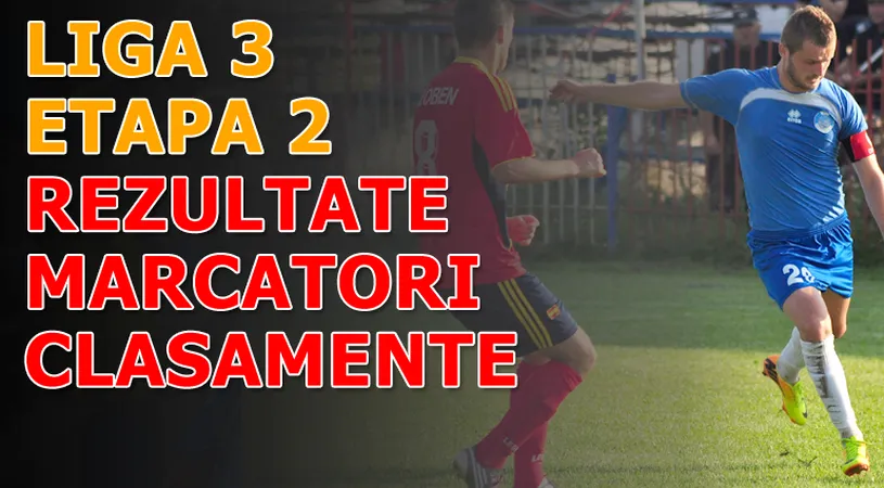 Rezultatele și marcatorii** etapei a II-a