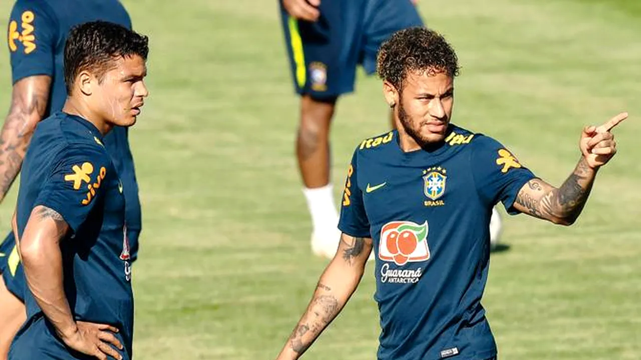 Momente de tensiune și la naționala Braziliei! Thiago Silva a fost insultat de Neymar în timpul partidei cu Costa Rica. 