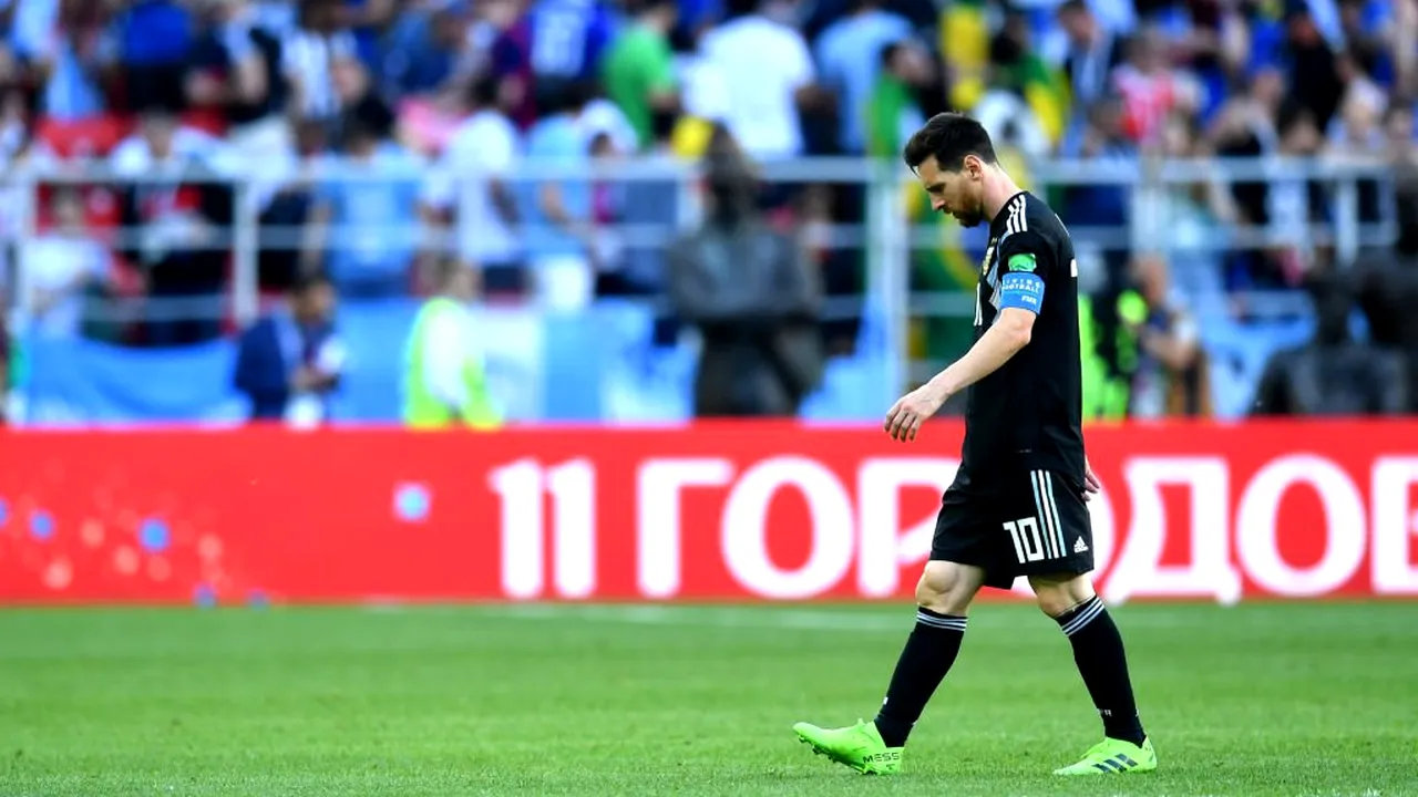 Messi, cu capul în pământ după începutul cu stângul al Argentinei la Campionatul Mondial! Ce a putut declara starul Barcelonei