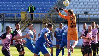 CS Gloria Bistrița a arătat bine și cu Corvinul Hunedoara, dar tot n-a luat punct. Nicolae Grigore nu-și pierde speranța: ”Era, cumva, normal”