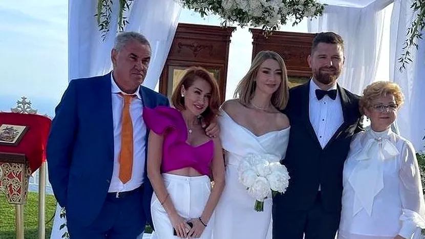 FOTO. Denisa Tănase s-a măritat în mare secret, în Franța! A strălucit la nunta cu Mircea Brânzei