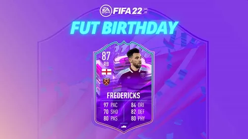 Seria FUT Birthday din FIFA 22 lansează un nou SBC interesant! Ce atribute are cardul și cât valorează