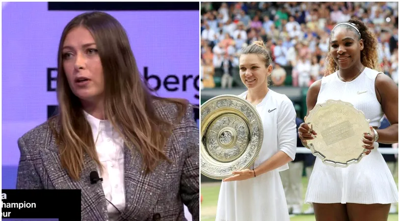 Maria Sharapova dă cărțile pe față după ce Serena Williams a revendicat titlul Simonei Halep de la Wimbledon: „E o afacere!