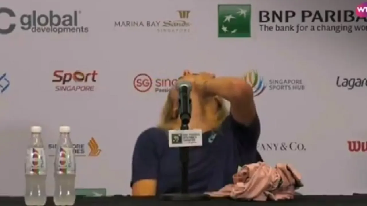 Moment îngrijorător la Singapore. VIDEO | Elinei Svitolina i s-a făcut rău în timpul conferinței de presă