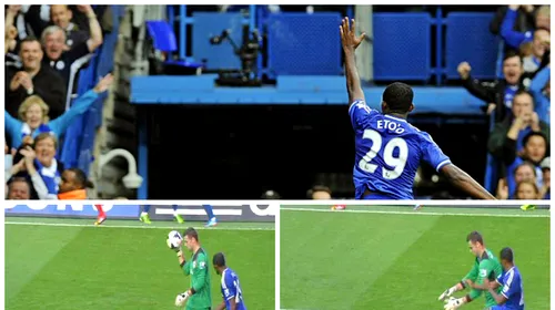 Gol scandalos marcat de Chelsea! VIDEO – Cum i-a „furat” Eto’o mingea portarului!