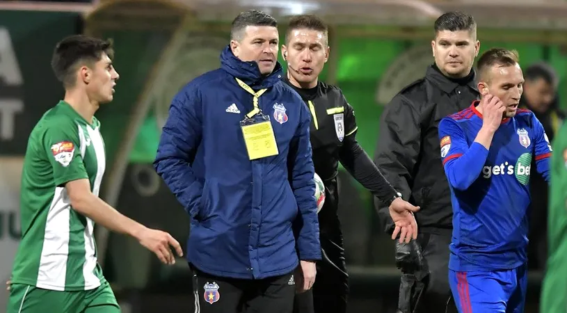 Daniel Oprița s-a simțit ca în Ghencea la Chiajna, datorită suporterilor: ”Era păcat să nu reușim să luăm măcar un punct în condițiile astea.” Antrenorul Stelei, despre ultimele încercări ale conducerii de a determina FRF să schimbe regulamentul în timpul sezonului, ca echipa să poată promova
