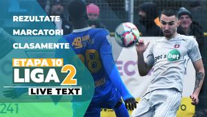 Liga 2, etapa 10 | Unirea Slobozia bate Steaua și își consolidează poziția de lider. S-au înscris șapte goluri în cele cinci meciuri disputate sâmbătă