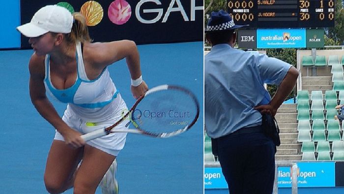 Episod picant cu Simona Halep: „Era voluptoasă, iar polițiștii se holbau la ea!" Jurnaliștii străini au dezvăluit imagini de dinaintea operației de micșorare a sânilor | FOTO