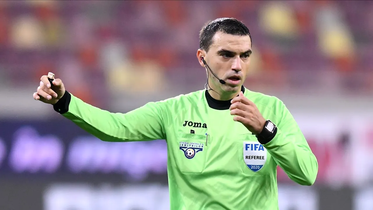 Ovidiu Hațegan arbitrează manșa-tur în duelul românilor din Europa League, Nicolae Stanciu și Ianis Hagi! Schimbare de ultimă oră în brigada ecusonului FIFA