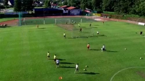 VIDEO SPECTACULOS | Dinamoviștii și-au filmat cu o dronă antrenamentele. Ce a ieșit