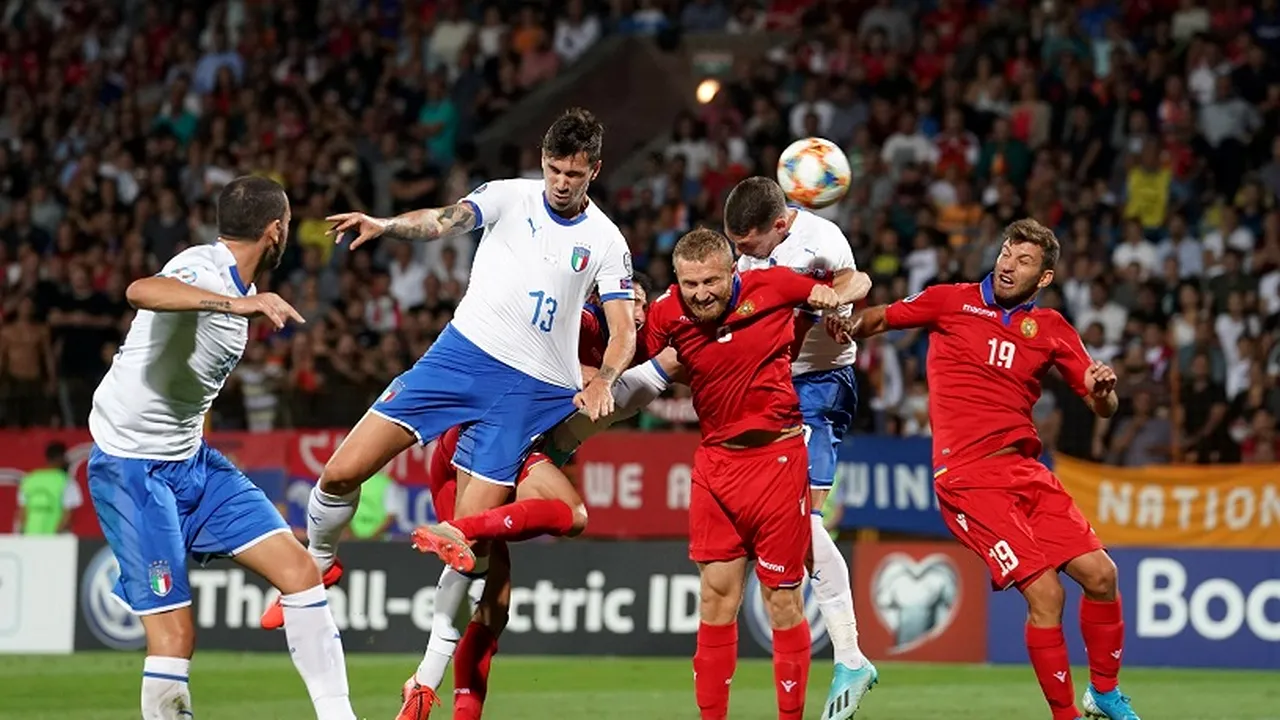 Rezultatele meciurilor de joi, din preliminariile EURO 2020. Italia a tremurat serios contra Armeniei, Danemarca a făcut spectacol în Gibraltar