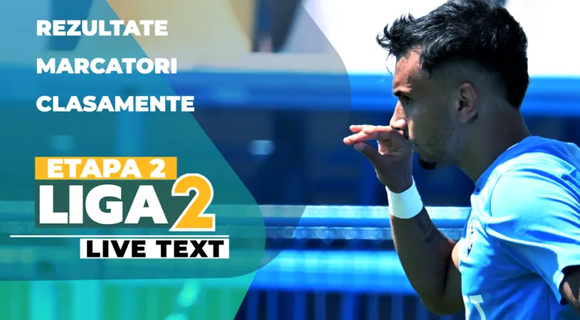 Etapa 2 Liga 2 | CS Dinamo, la prima victorie în liga secundă. Sepsi OSK nu a reușit să se impună la Buzău, în timp ce FC Voluntari a câștigat in extremis contra echipei lui Claudiu Niculescu