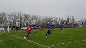 AS Romprim - Steaua 0-9. Echipa lui Lăcătuș termină turul pe primul loc, peste Academia Rapid! Mirea a marcat  "la foc automat", Peluza Sud a avut un mesaj dur: "AMFB, LPF, FRF aceeași mizerie"
