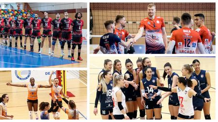 Regal voleibalistic la Brașov! Dinamo - Arcada Galați, la masculin, și CSM Târgoviște - CSM Volei Alba Blaj, la feminin, se vor duela pentru Supercupa României