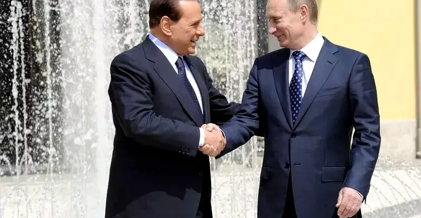 Berlusconi a declarat că a primit vodcă de la Putin de ziua sa de naștere